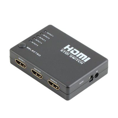 PremiumAV MST-835-1_DR 5-Port HDMI Switch Splitter