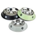 PremiumAV Stainless Steel Pet Bowl 900 ML 3 No. Size – Anti-Skid Dog & Cat Bowl (Pack of 1)...