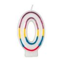 Premsons® Happy Birthday Numeral 0 Candle (Pack of 1)...