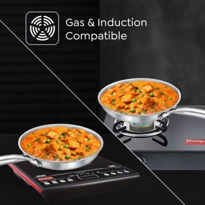 Prestige 22cm/1.2L Tri-Ply Stainless Steel Splendid Fry Pan | 15 Year Warranty