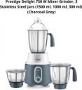 Prestige 3 Stainless Steel Jars DELIGHT 750 Juicer Mixer Grinder...