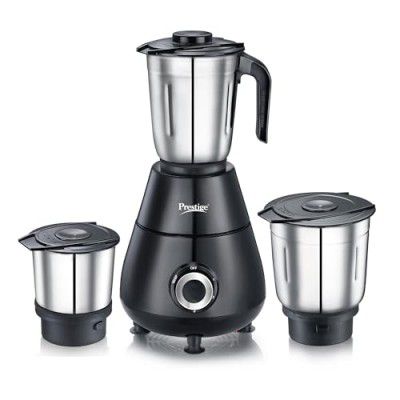 Prestige 500 Watts Apex Mixer Grinder with 3 Stainless Steel Jars - Black