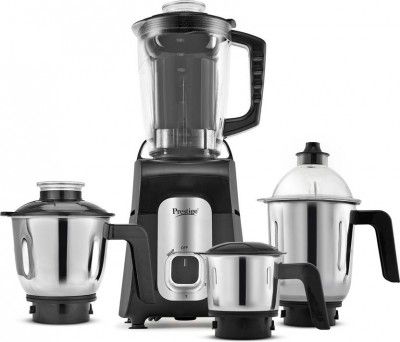 Prestige All-in-One 1000 W Juicer Mixer Grinder (Ergon | 4 Jars | Black)