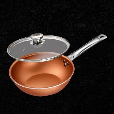 Prestige Aluminium Cuprus Kadai with Glass Lid -2.5 L