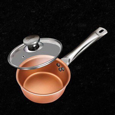 Prestige Aluminium Cyprus Sauce Pan with Glass Lid -1.1 L