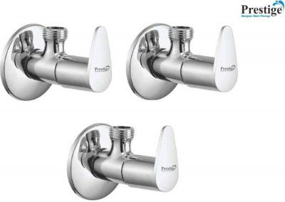 Prestige Angle Cock (Set of 3) Valve Jazz Chrome Plated Angle Cock Faucet  (Wall Mount Installation Type)