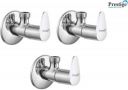 Prestige Angle Cock (Set of 3) Valve Jazz Chrome Plated Angle Cock Faucet  (Wall Mount Installation Type)...