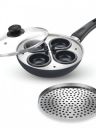 Prestige Black & Silver-Toned Aluminium Induction Base Kadhai or Wok...