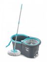 Prestige CleanHome Alpha Blue & Grey Cotton Mop Set With 2 Microfiber Mop Heads...