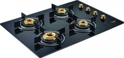 Prestige EURO Glass Manual Gas Stove, 4 Burners