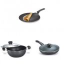 Prestige Flat Dosa Tawa Prestige Aluminium Omega Select Plus Flat Base Kadhai  ...