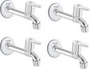 Prestige Flora Long body Bib Cock Tap - Pack of 4 Bib Tap Faucet (Wall Mount Installation Type)...