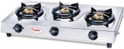 Prestige Gas Stove 40212 Stainless Steel Manual Gas Stove 