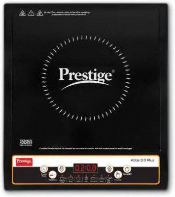 Prestige Induction Cooktop (Black, Push Button | Atlas 3.0 Plus)