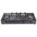 Prestige Magic 4 Burner Gas Stove- GTMC 04 L, Black Colour, Glass, Manual...