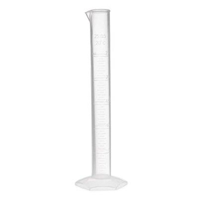 PRESTIGE Measuring Cylinders, Polypropylene (PP) - Pack of 12 Pcs. (25ml)