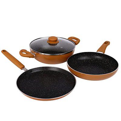 Prestige Omega Deluxe Brown Aluminium Non-Stick 