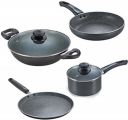 Prestige Omega Granite Aluminium Kitchen Set, 4-Pieces...
