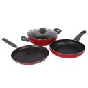 Prestige Omega Granite Non-Stick 3 Pc Cookware Set with Glass Lid...