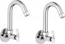 Prestige Passion (Sink Cock) Brass Tap For Bathroom/Kitchen Pillar Tap Faucet (Silver)- Pack of 2...