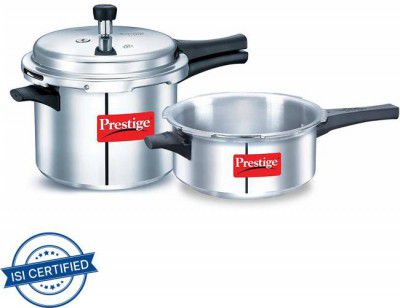 Prestige Popular 5 L, 3 L Outer Lid Pressure Cooker  (Aluminium)