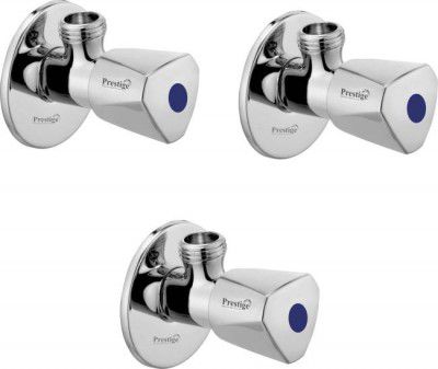 Prestige Premium quality stainless steel Acura Angle Valve Tap Chrome Plated_set of-3 Angle Cock Faucet  (Wall Mount Installation Type)