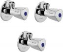Prestige Premium quality stainless steel Acura Angle Valve Tap Chrome Plated_set of-3 Angle Cock Faucet  (Wall Mount Installation Type)...
