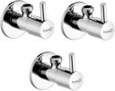 Prestige Premium quality stainless steel Angle Cock TURBO Handle Chrome Plated_set of-3 Angle Cock Faucet  (Wall Mount Installation Type)...