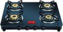 Prestige Prestige GTM 04 Black Glass Manual Gas Stove  ...