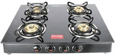 Prestige Royal GT04 Glass, Steel Manual Gas Stove 