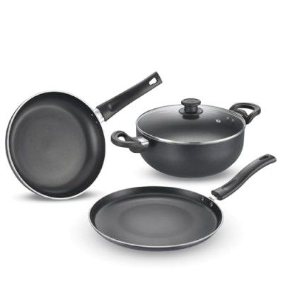 Prestige Svachh Byk Set Aluminium Non Stick Cookware28 Cm -Dia 24 Cm -1 Unit