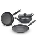 Prestige Svachh Byk Set Aluminium Non Stick Cookware28 Cm -Dia 24 Cm -1 Unit...