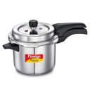 Prestige Svachh Deluxe Alpha Induction Base Outer Lid Stainless Steel Pressure Cooker | 3.5 Litres | Silver...