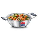 Prestige Tri-ply Cute Kadai 12 cm/400 ml Silver Life Time Warranty...