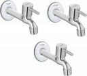 Prestige Turbo Long body Bib Tap Faucet Pack of 3 (Wall Mount Installation Type)...