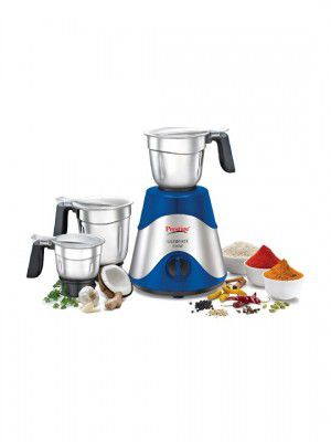 Prestige Ultimate Blue & SilverMixer 3 Pcs Grinder (1600 ml, 1300 ml, 700 ml) 550 W