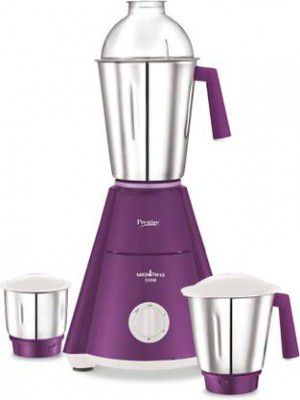 Prestige (Wet Jar-1600 ml, Dry Jar-1100 ml, Chutney Jar-450 ml) 550 W Mixer Grinder  (Nakshatra V2 | 3 Jars | Purple)