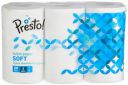 Presto! 2 Ply Toilet Tissue Paper,100% Natural Virgin Paper-Pack Of 6 (400 Pulls Per Roll)...