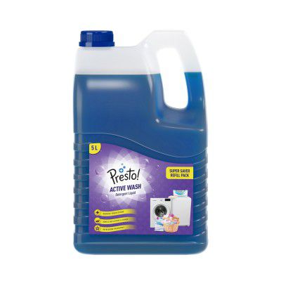Amazon Brand - Presto! Active Wash Detergent Liquid | 5 Litre | Tough on Stains