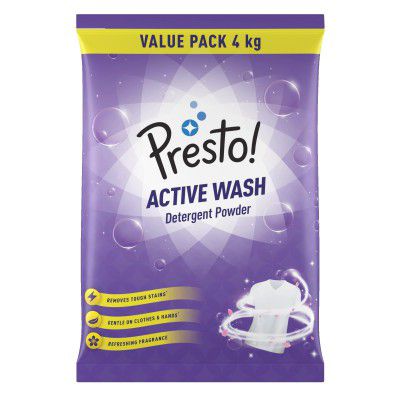 Presto! Active Wash Detergent Powder | 4 Kg 