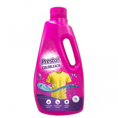 Presto! Colobleach, 1L | Detergent Add-On Liquid | Effective Stain Remover | Brightens Colored Clothes