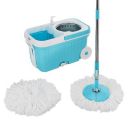 Presto! Elite Spin Mop with Steel Wringer and Auto-fold Handle, Blue, 2 Refills...