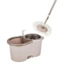 Presto! Spin Mop, Oval Bucket with Steel Basket, Chestnut, 2 Refills...