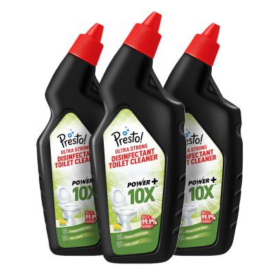 Presto! Ultra Strong Disinfectant Toilet Cleaner 3L | 1L X Pack of 3