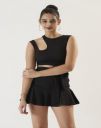 Prettify Casual Solid Women Black Top...