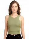 PRETTIFY Pista Pure Cotton Blend Solid Regular Top...