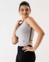 Prettify Women Grey Solid Cotton Blend Single Tops...