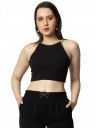 PRETTIFY Women's Casual Black Top...