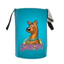 PrettyKrafts 45L Polycotton Scooby Doo Printed Round Foldable Large Laundry Bag/Basket (36x36x45cm, Blue, Set of 1)...