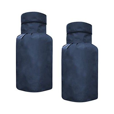 PrettyKrafts dustproof Printed LPG Gas Cylinder Cover Full size, (Pack of 2) Navy Blue